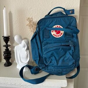 *Mint Condition* Teal Fjallraven Kanken MINI Backpack